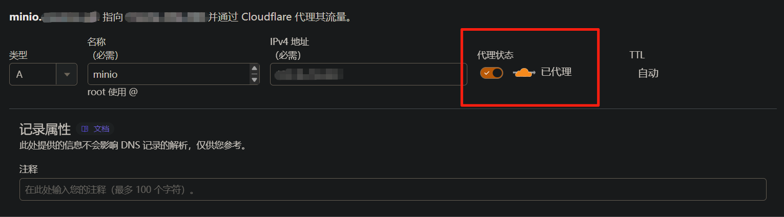 Cloudflare DNS 代理配置