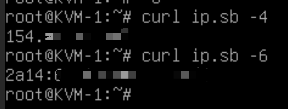 测试IPV4和IPV6