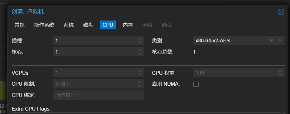CPU设置
